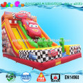 amazing commercial cheap children car inflatable playground slide for sale